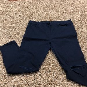 Navy jeggings